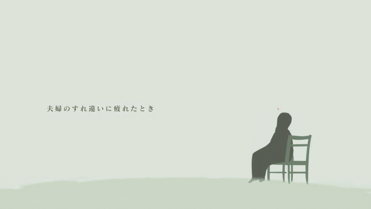 夫婦のすれ違いに疲れたときに整理しておきたい視点 アイキャッチ画像